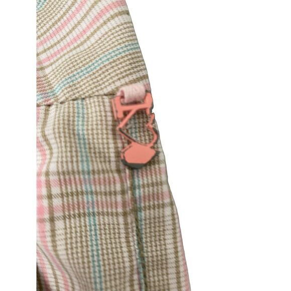 Velcom Women’s Chino/plaid pink and green/4 pockets/size small - Picture 5 of 6
